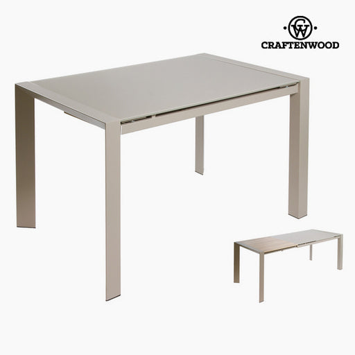 Table à rallonge grise par Craftenwood