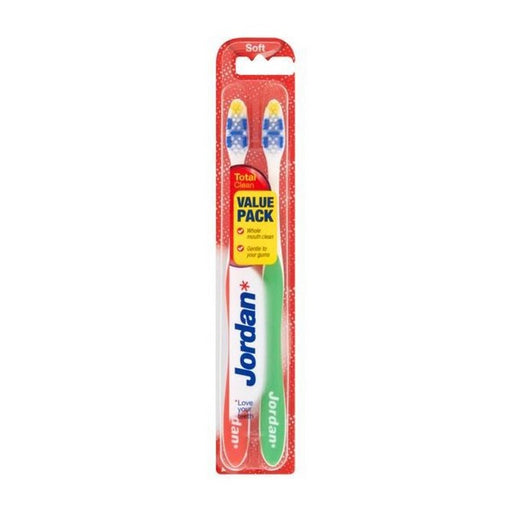 Toothbrush Total Clean Soft Jordan (2 uds)