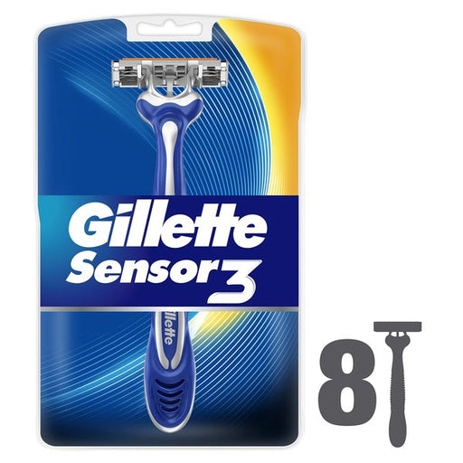Rasoir Jetable Gillette Sensor3 Comfort (8 uds) (Reconditionné A+)