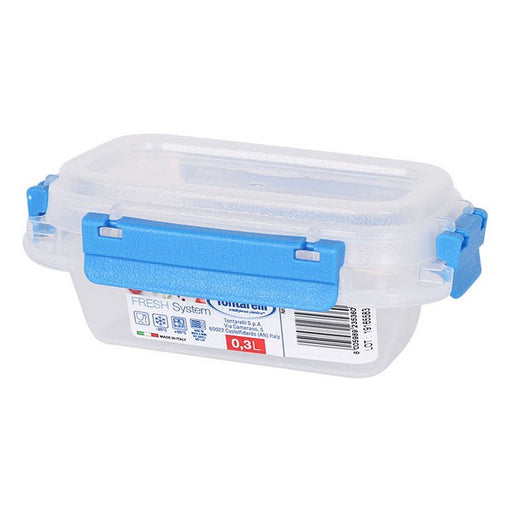 Lunch Box Hermétique Fresh System Tontarelli 0,3 L Plastique Transparent (9,5 x 14 x 5,7 cm)