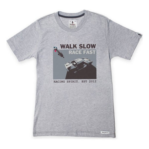 Men’s Short Sleeve T-Shirt OMP Walk Slow Grey