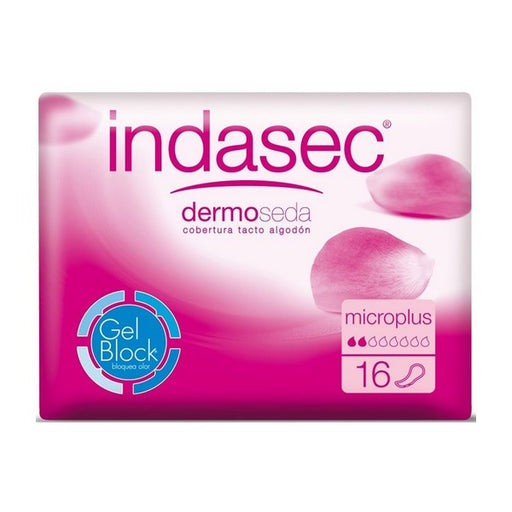 Serviette hygiénique pour incontinence Dermoseda Micro Plus Indasec (16 uds)