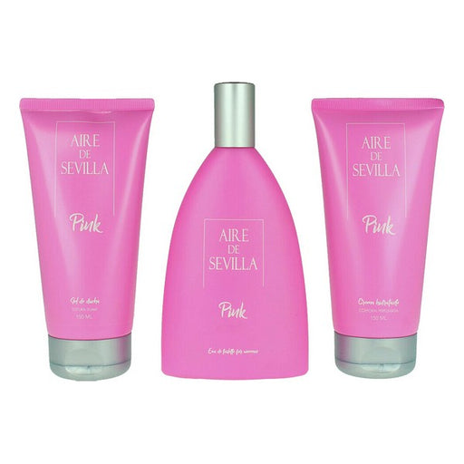 Women's Perfume Set Pink Aire Sevilla EDT (3 pcs)