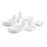 Tableware Luminarc Zelie White Glass (25 x 20 x 19 cm) (24 pcs)