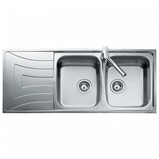 Sink with Two Basins Teka 0011/0085 UNIVERSO 2C 1E Stainless steel