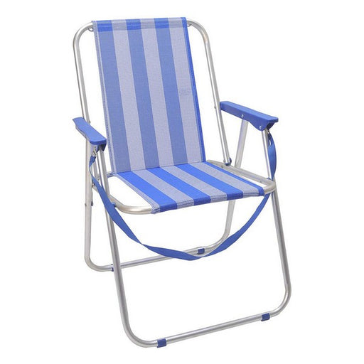 Folding Chair Juinsa Aluminium Blue / White (55 x 43,5 x 75 cm)