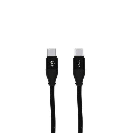 Câble de données / chargeur avec contact USB Type C Noir (1,5 m)