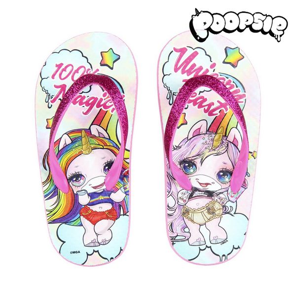 Flip Flops for Children Poopsie 74433 Pink White