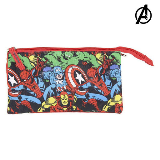 School Case The Avengers Red