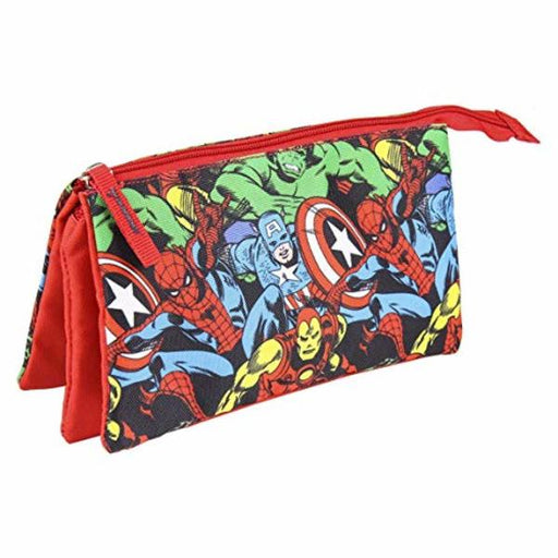 School Case The Avengers Red