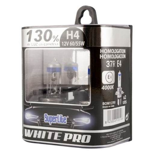 Ampoule Automobile Superlite Blanc Pro H4 12V 55/60W 4000K 37R/E4