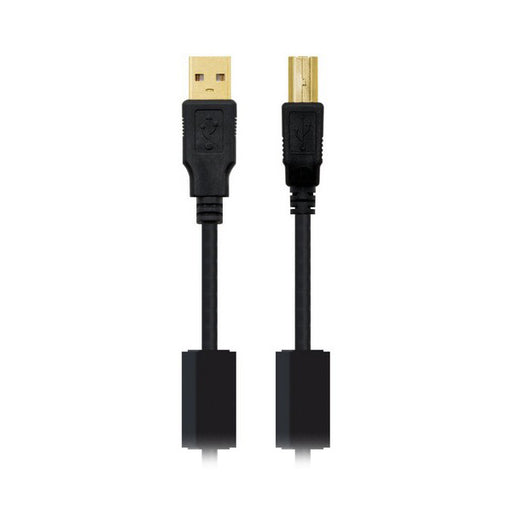 Câble USB 2.0 A vers USB B NANOCABLE 10.01.120 Noir