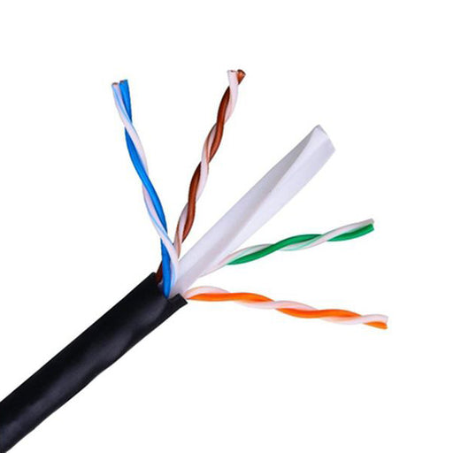 Câble réseau rigide UTP Catégorie 6 NANOCABLE 10.20.0502-EXT-BK 100 m Noir