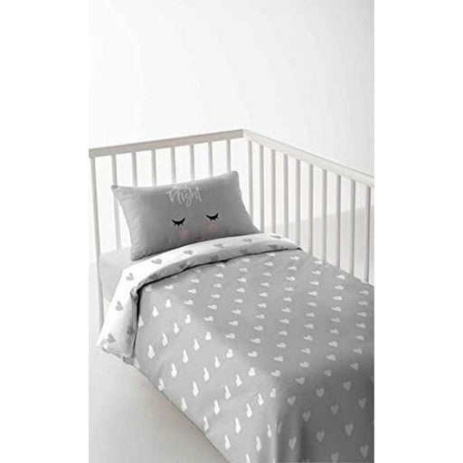 Cot Quilt Cover Cool Kids Hearts (60cm cot)