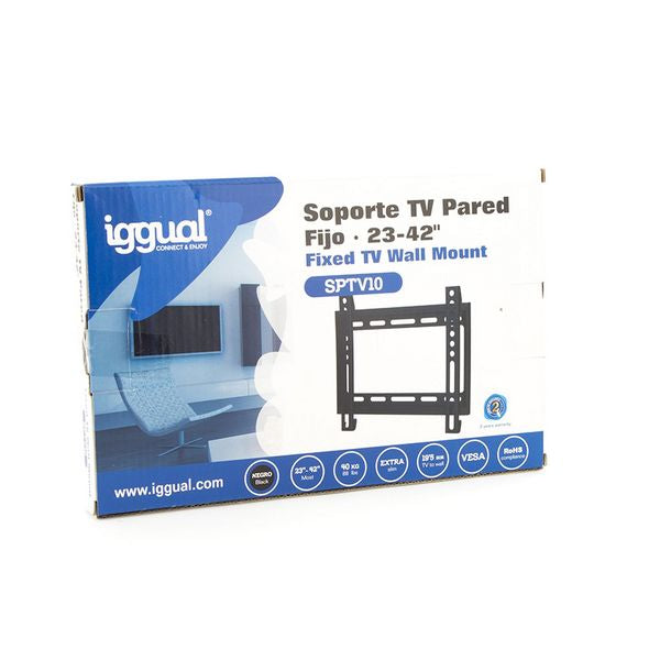 Fixed TV Support iggual SPTV10 IGG314555 23"-42" Black