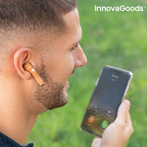Wireless Headphones Smartpods W Wood InnovaGoods