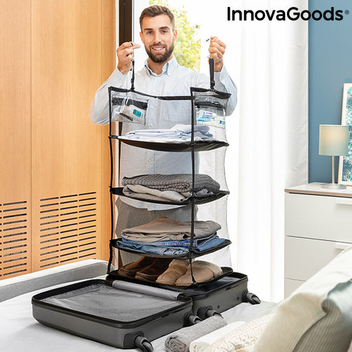 Étagère pliable et portable pour organiser les bagages Sleekbag InnovaGoods