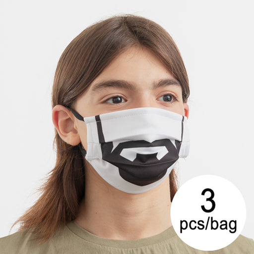 Hygienic Reusable Fabric Mask Beard Luanvi Size M Pack of 3 units