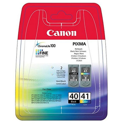 Original Ink Cartridge (pack of 2) Canon PG-40/CL41 Black Tricolour Yellow Cyan Magenta Yes