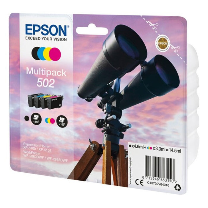 Compatible Ink Cartridge Epson 502 Multipack 14,5 ml Yellow Black Cyan Magenta Yes