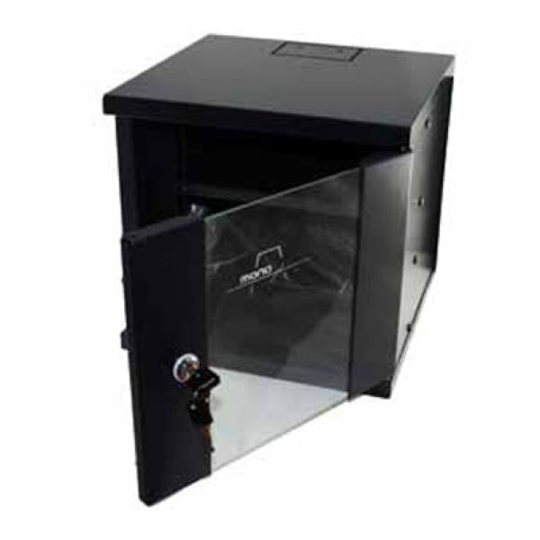 Wall-mounted Rack Cabinet Monolyth 200000 6 U 330 x 310 mm 10" Black