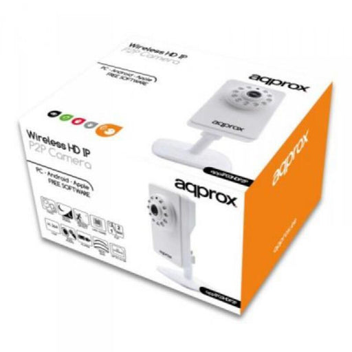 Caméra IP env. APPIP03HDP2P HD IR P2P micro SD Wifi Blanc