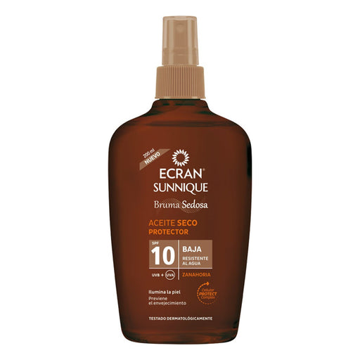 Sunscreen Oil Sunnique Ecran SPF 10 (200 ml)