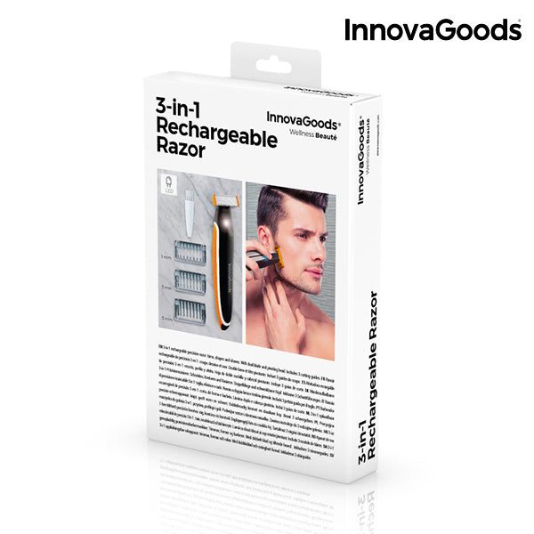 InnovaGoods 3-in-1 Rechargeable Razor