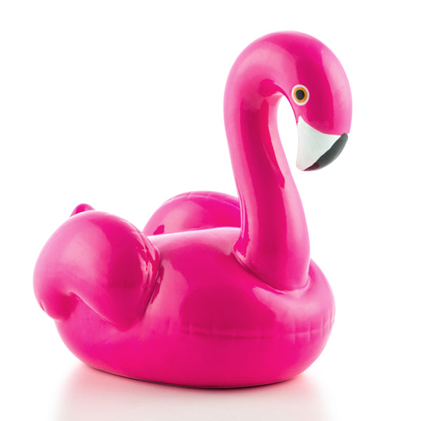 Wagon Trend Flamingo Ceramic Piggy Bank