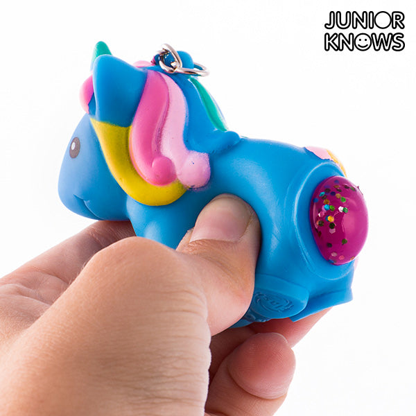 Junior Knows Squeeze Unicorn Key Ring