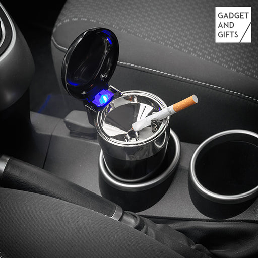Gadget and Gifts LED Car Ashtray with Lid
